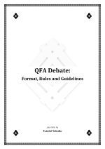 QFA debate- format, rules and guidelines-1 h1920